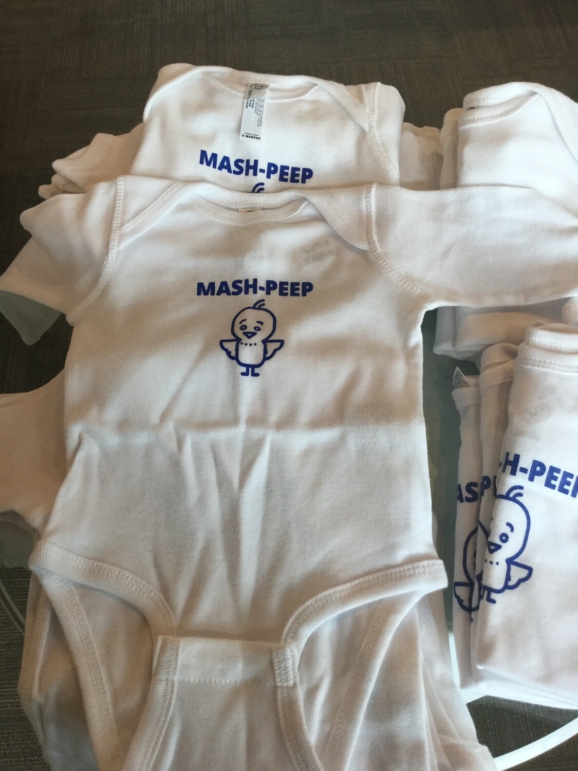 Rabbit Skins Youth Long Sleeve Onesie Peep, Size: 6M