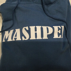 Denim Hooded sweatshirt, Color: Denim, Size: S