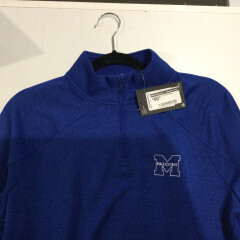 UA 1/4 zip, Color: Royal, Size: S