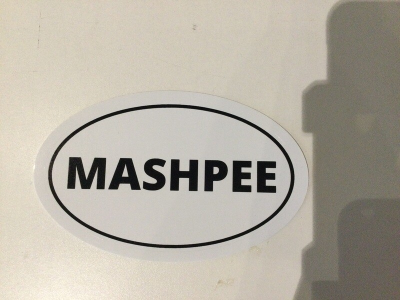 MASHPEE OVAL STICKER