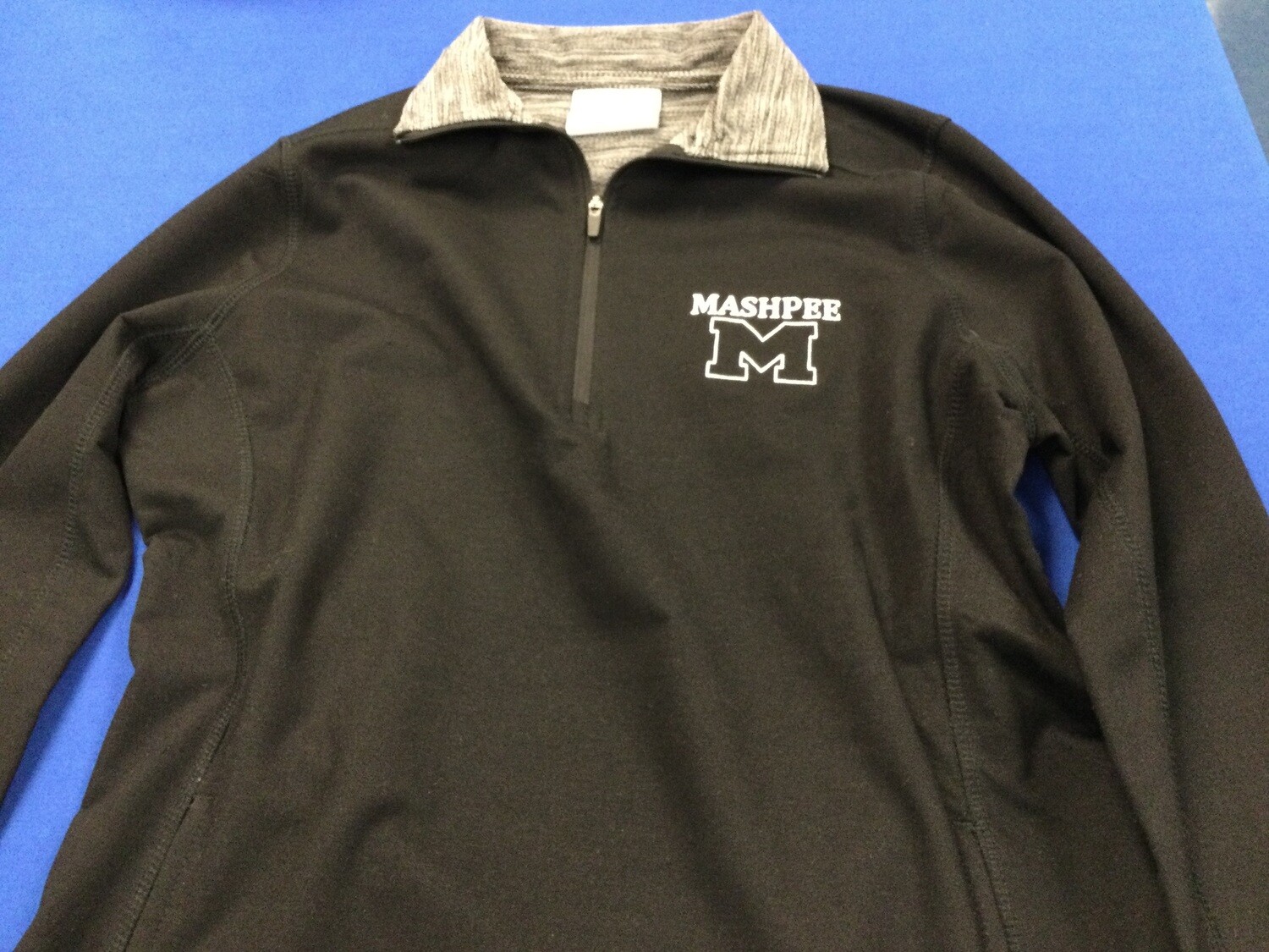 Ladies 1/4  zip j america, Color: Black, Size: S