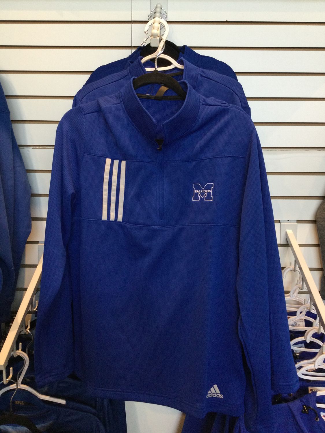 Adidas Men&#39;s 1/4 zip, Color: Royal, Size: S