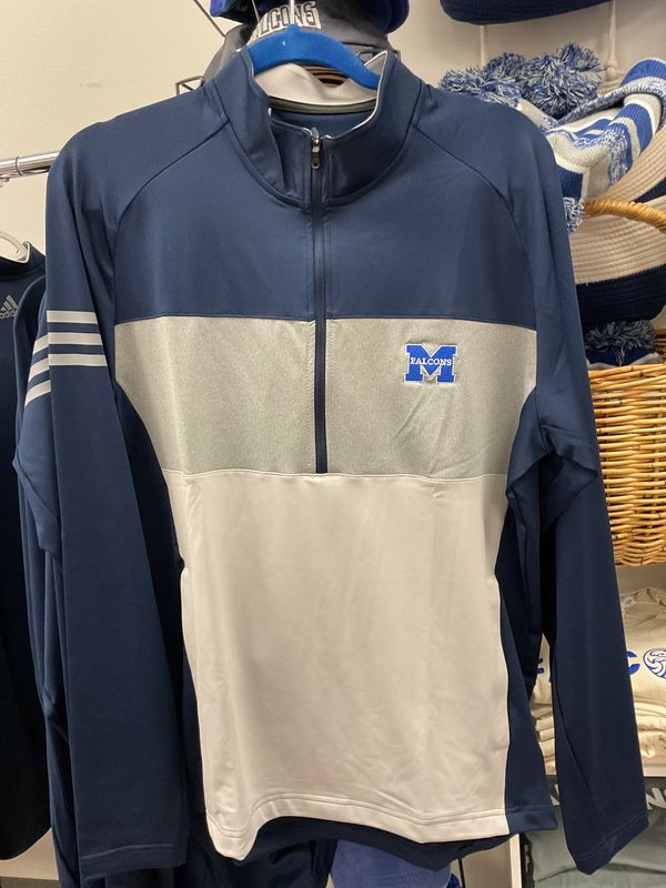 Adidas 3 stripe 1/4 zip