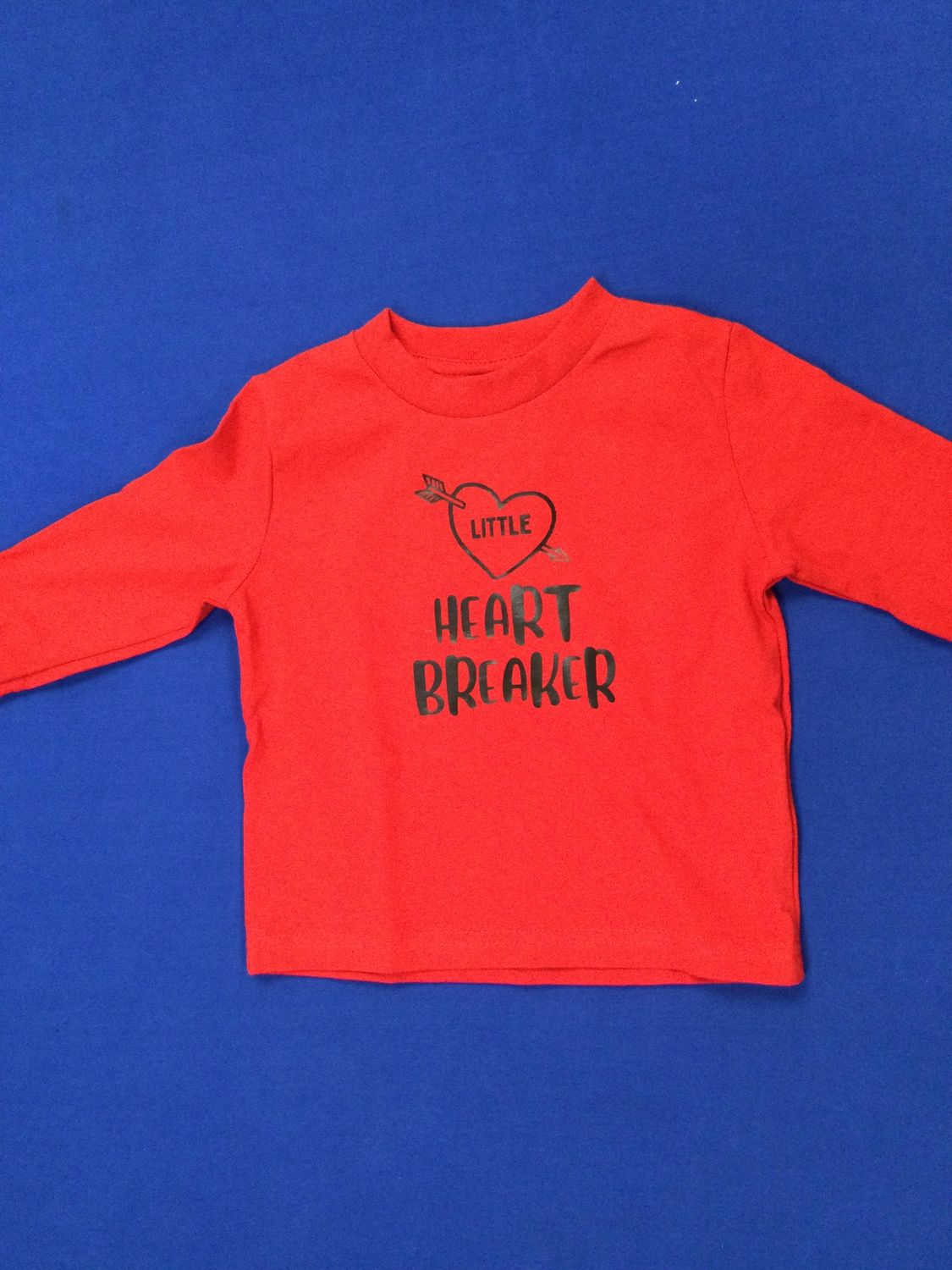 Long sleeve lobster tee, Color: Red, Size: 2T