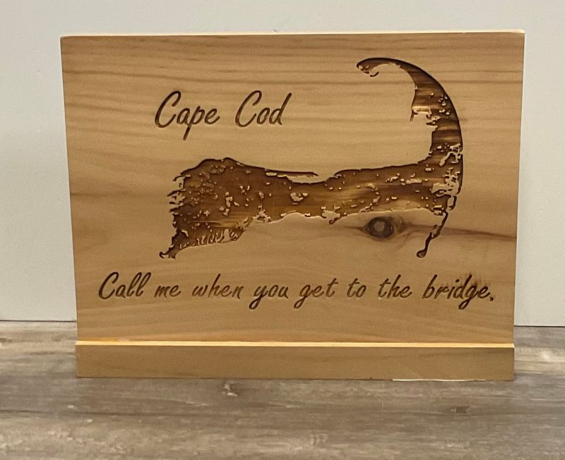 Call me engraved sign- stand