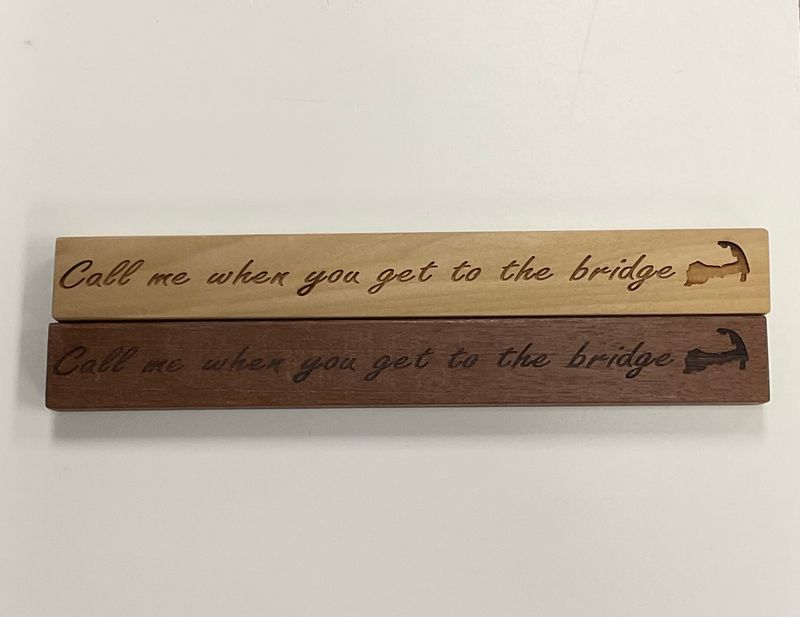 call me - engraved slim sign