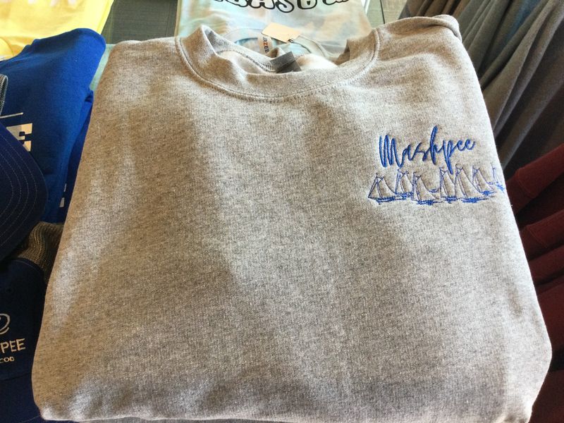 Hanes Crewneck Fleece- sail boat