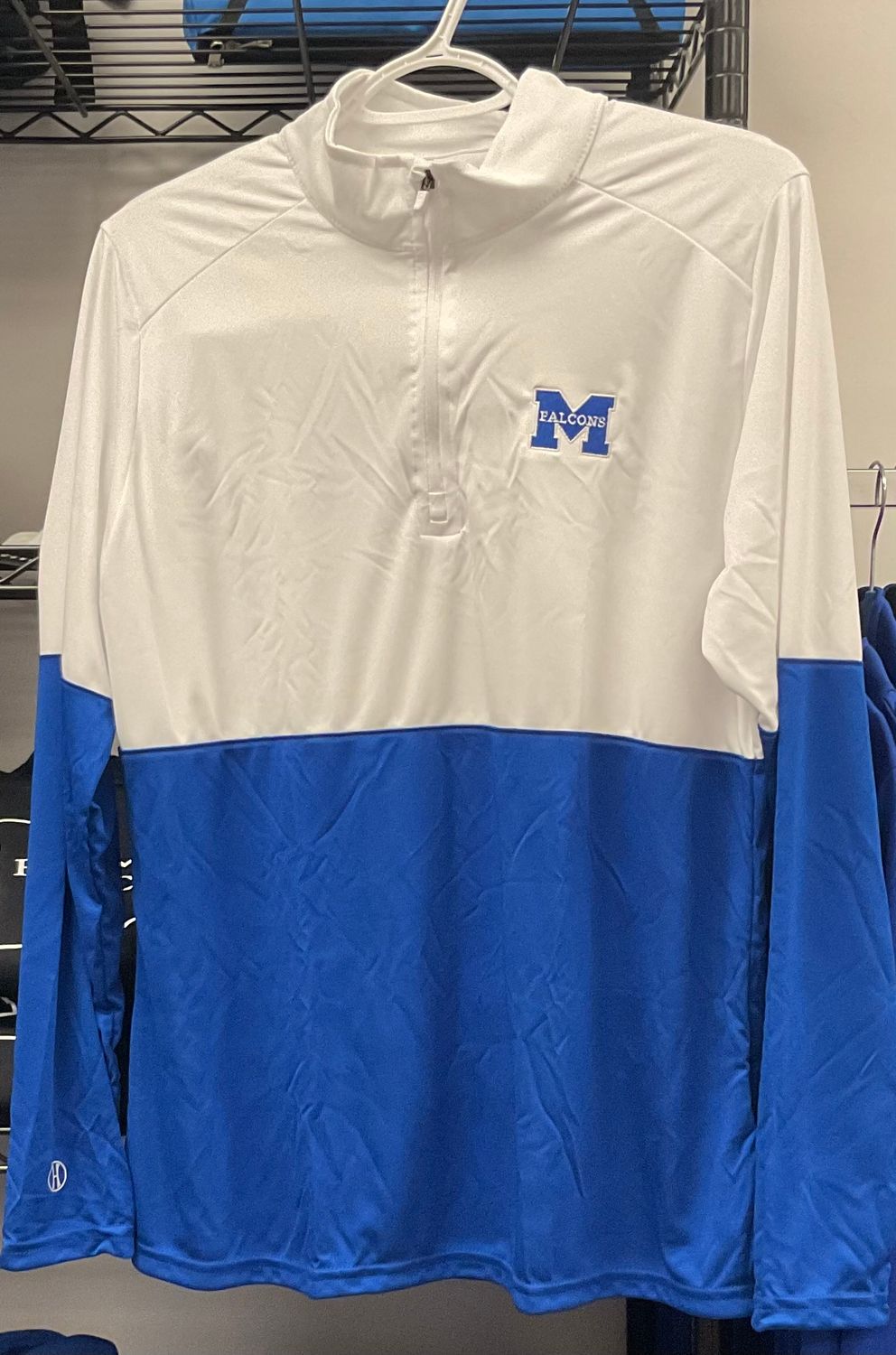 Ladies Holloway Momentum 1/4 zip, Color: royal/white, Size: S