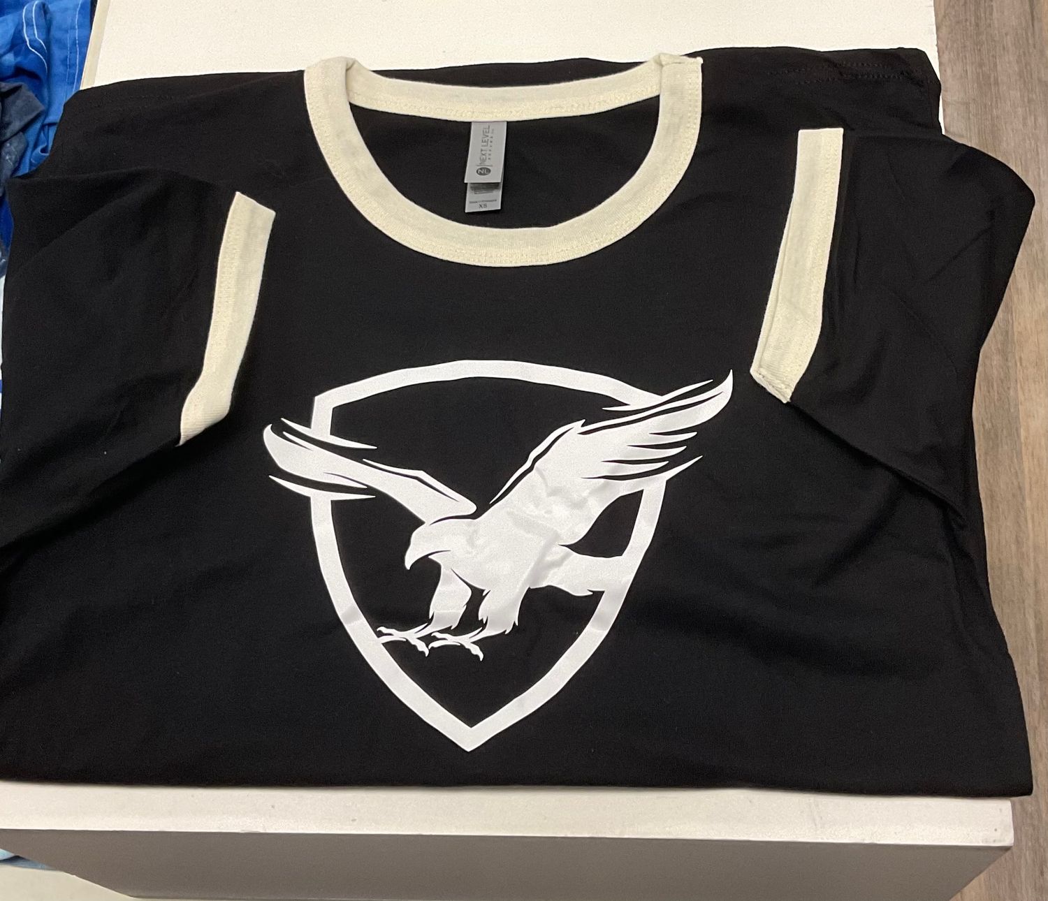 Ringer Shirt , Size: XS, Color: Black