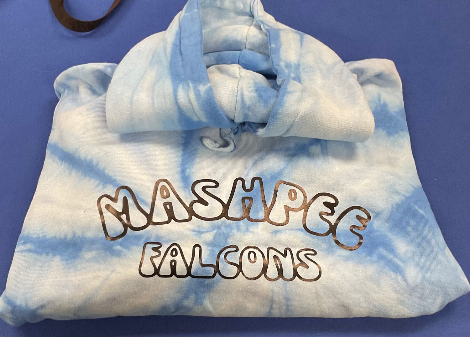 Falcons Tie Dye Hoodie , Size: S, Color: Baby Blue