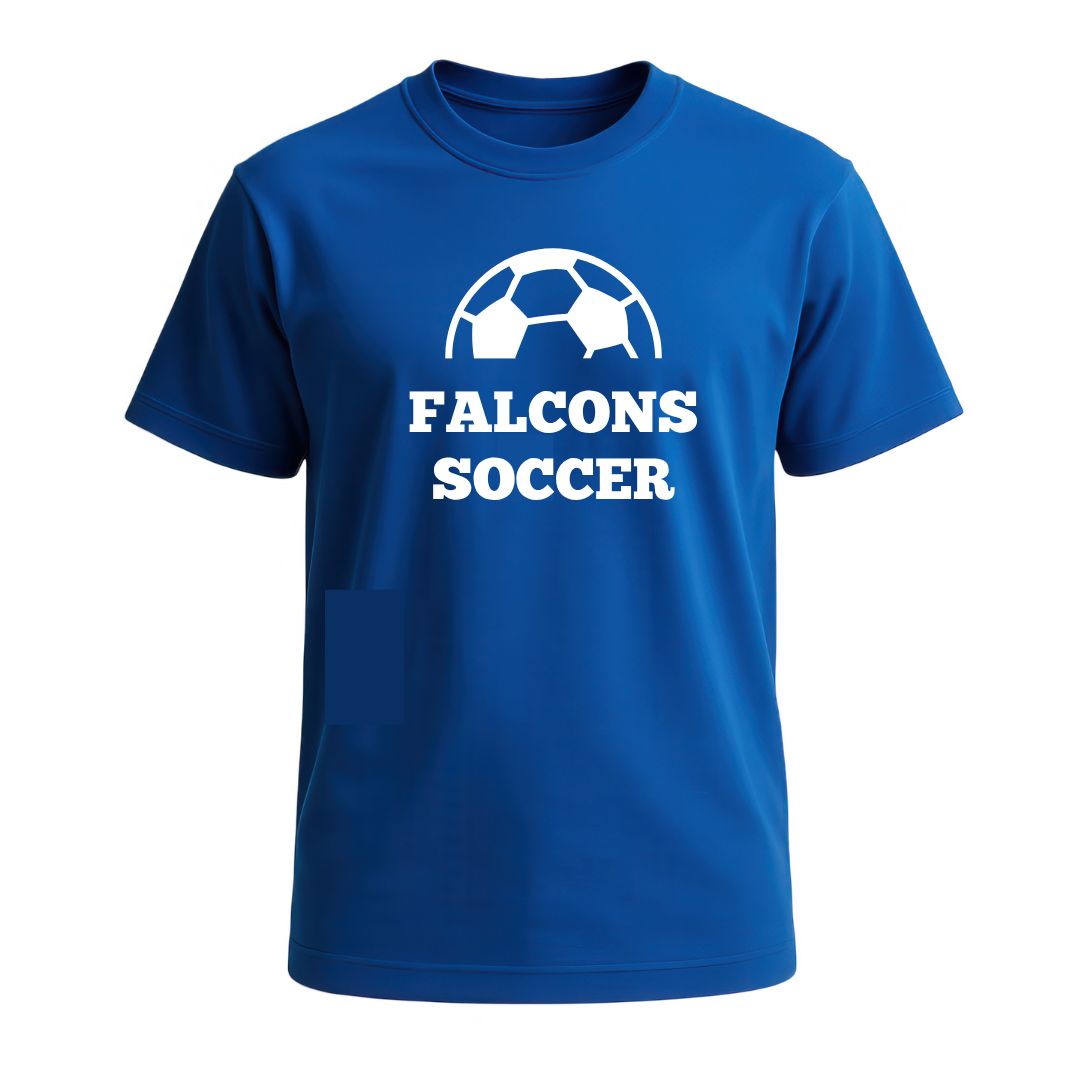 Soccer Performance tee unisex in Royal