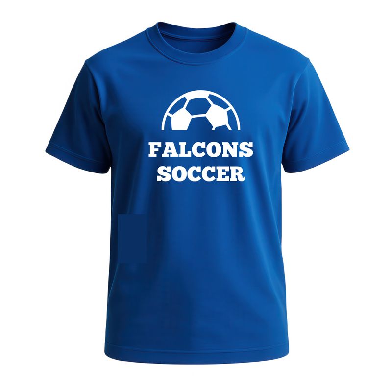 Soccer Performance tee unisex in Royal