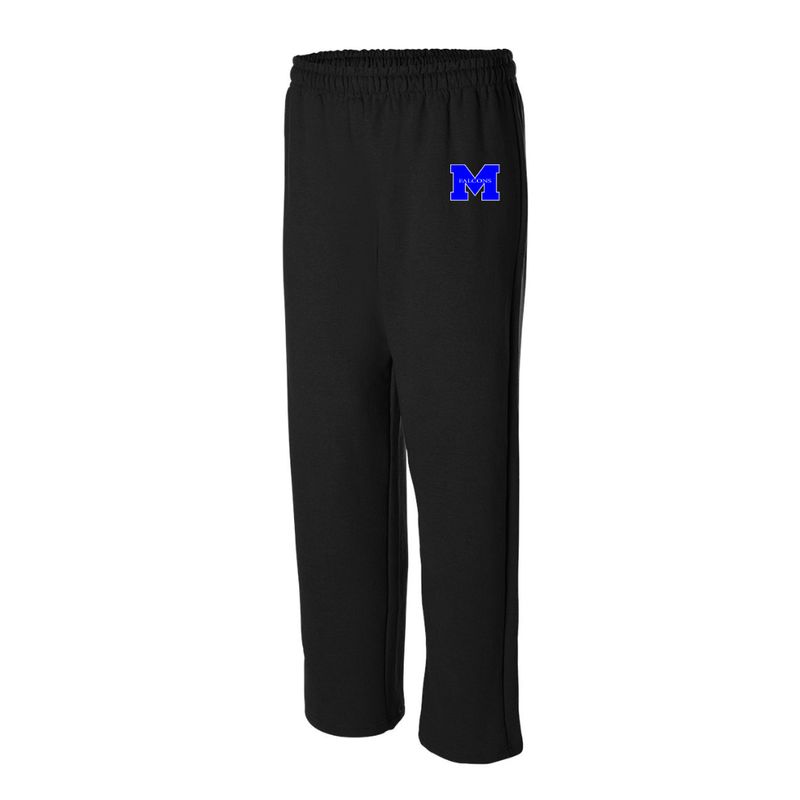 Gildan Open Bottom Sweatpant - black