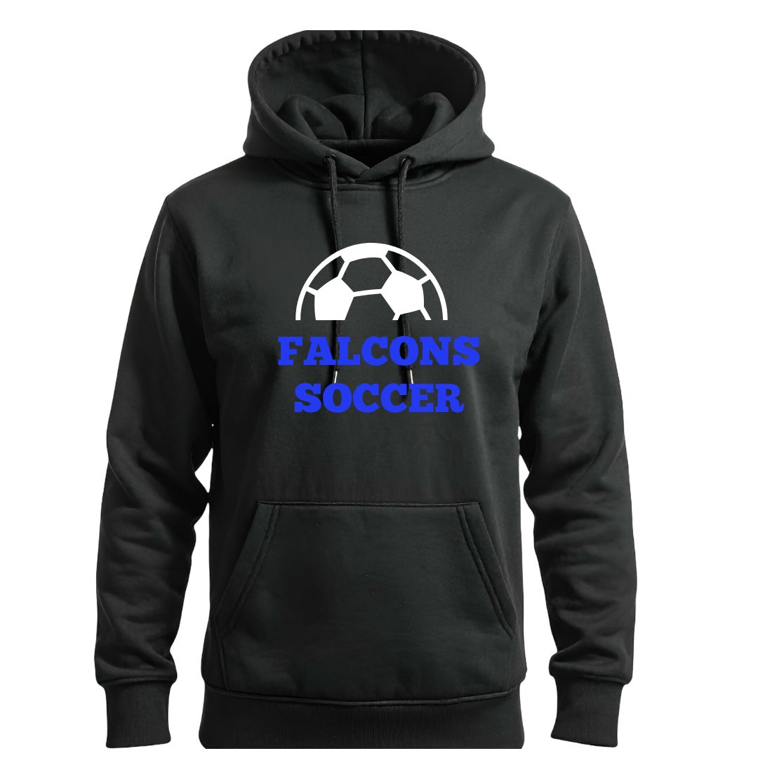 Soccer Black Hoodie - Gildan