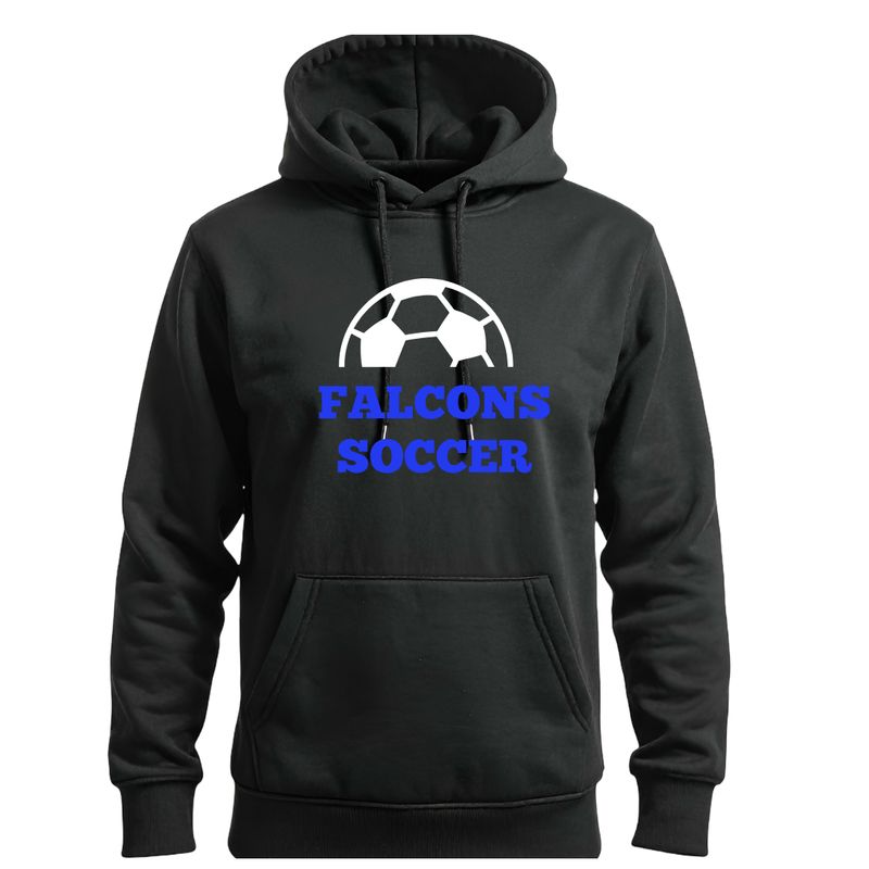 Soccer Black Hoodie - Gildan