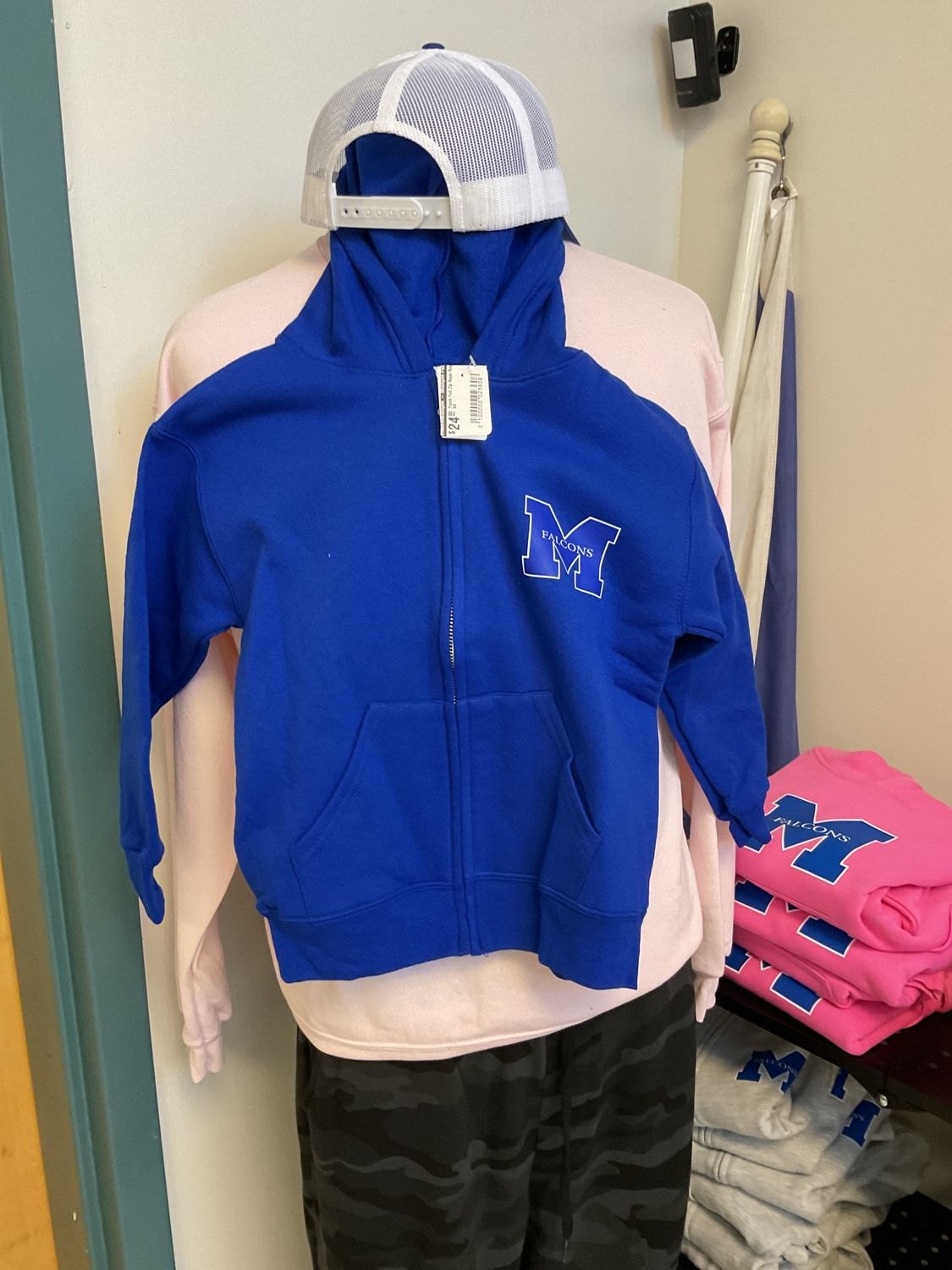 Youth Full Zip Royal, Color: Royal, Size: S
