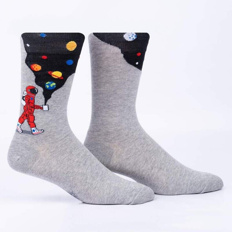 Moon Walk in the Morning Crew Sock