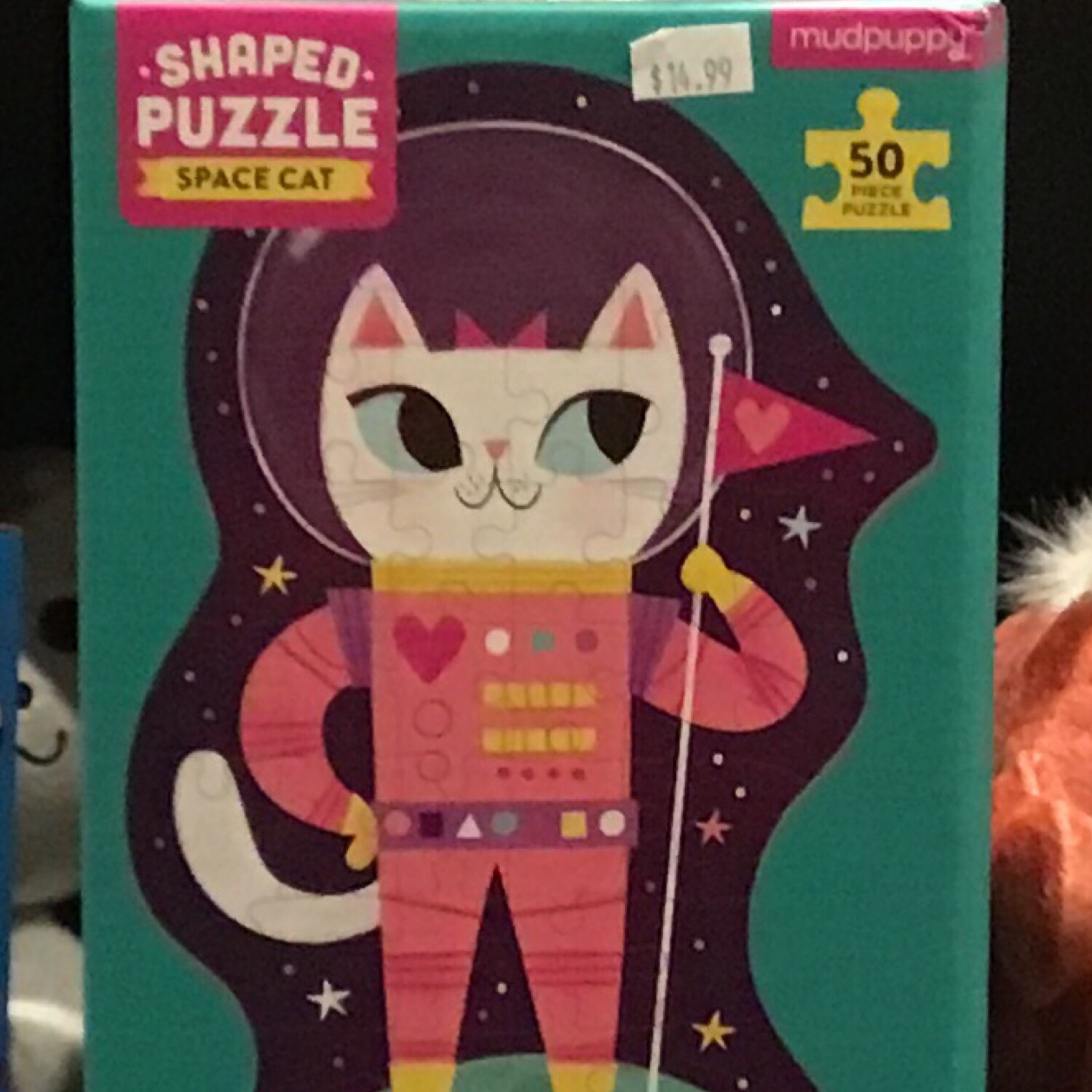 Space Cat 50 Piece Shaped Puzzle