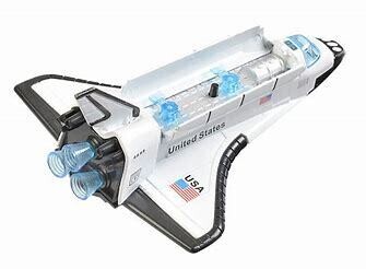 Space Shuttle With Lights 6" Die-Cast Pullback