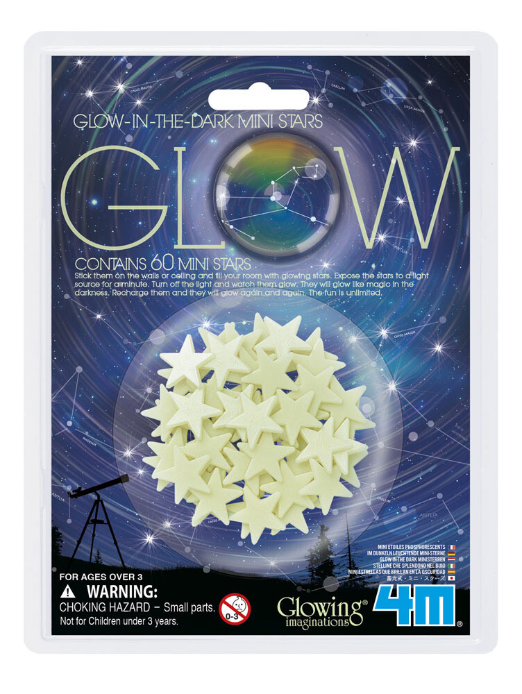 Glow-In-The-Dark Mini Stars 4M