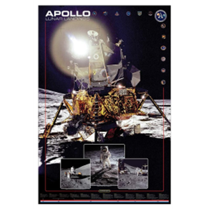 Apollo Lunar Landings Poster