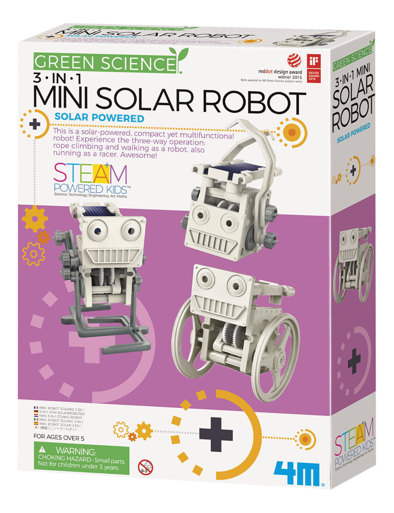 Mini Solar Robot Kit 4M Green Science Eco Engineering
