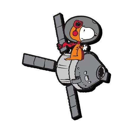 Snoopy in Space Fly Funky Chunky Magnet