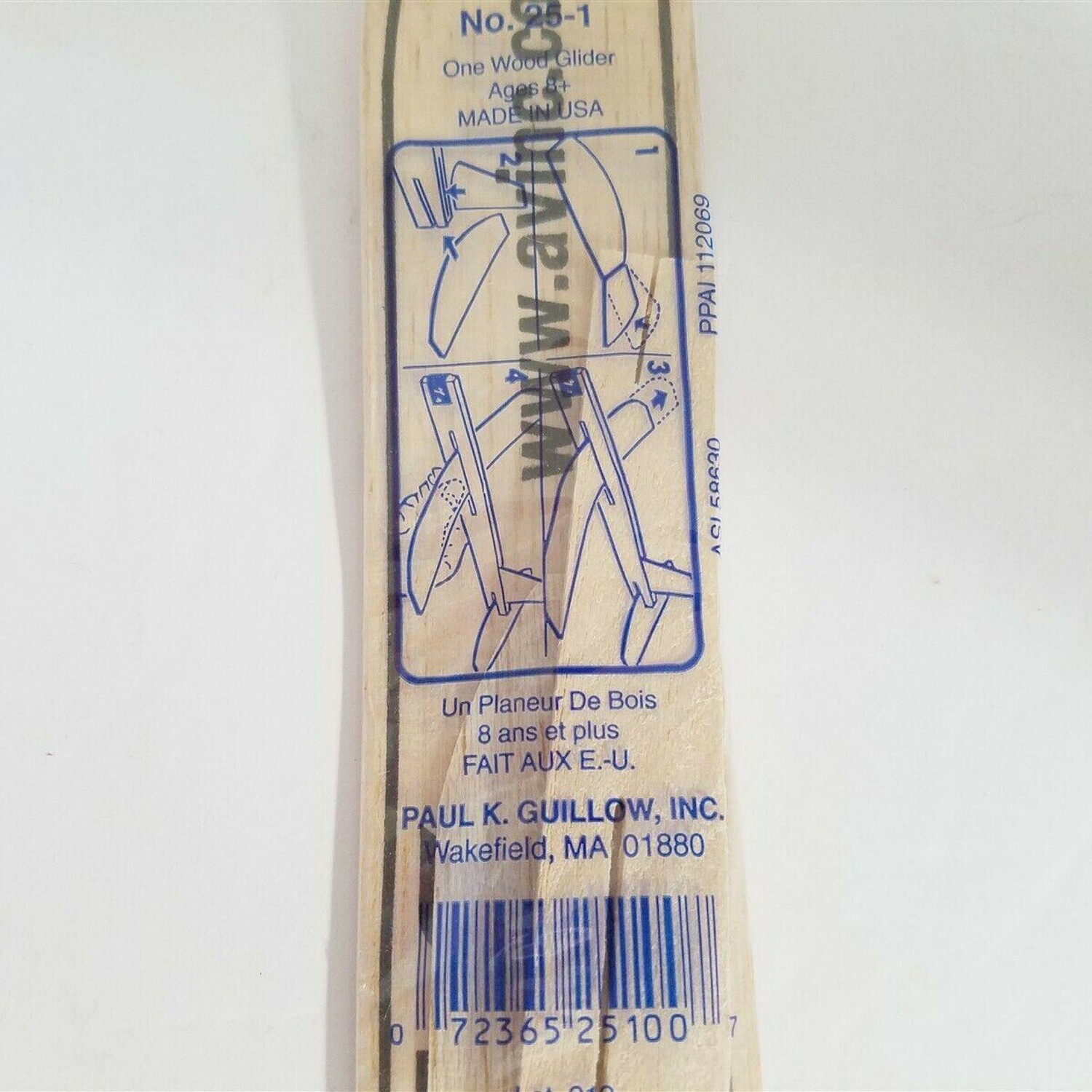 Guillow Balsa Wood Glider No 25-1 Aerovironment