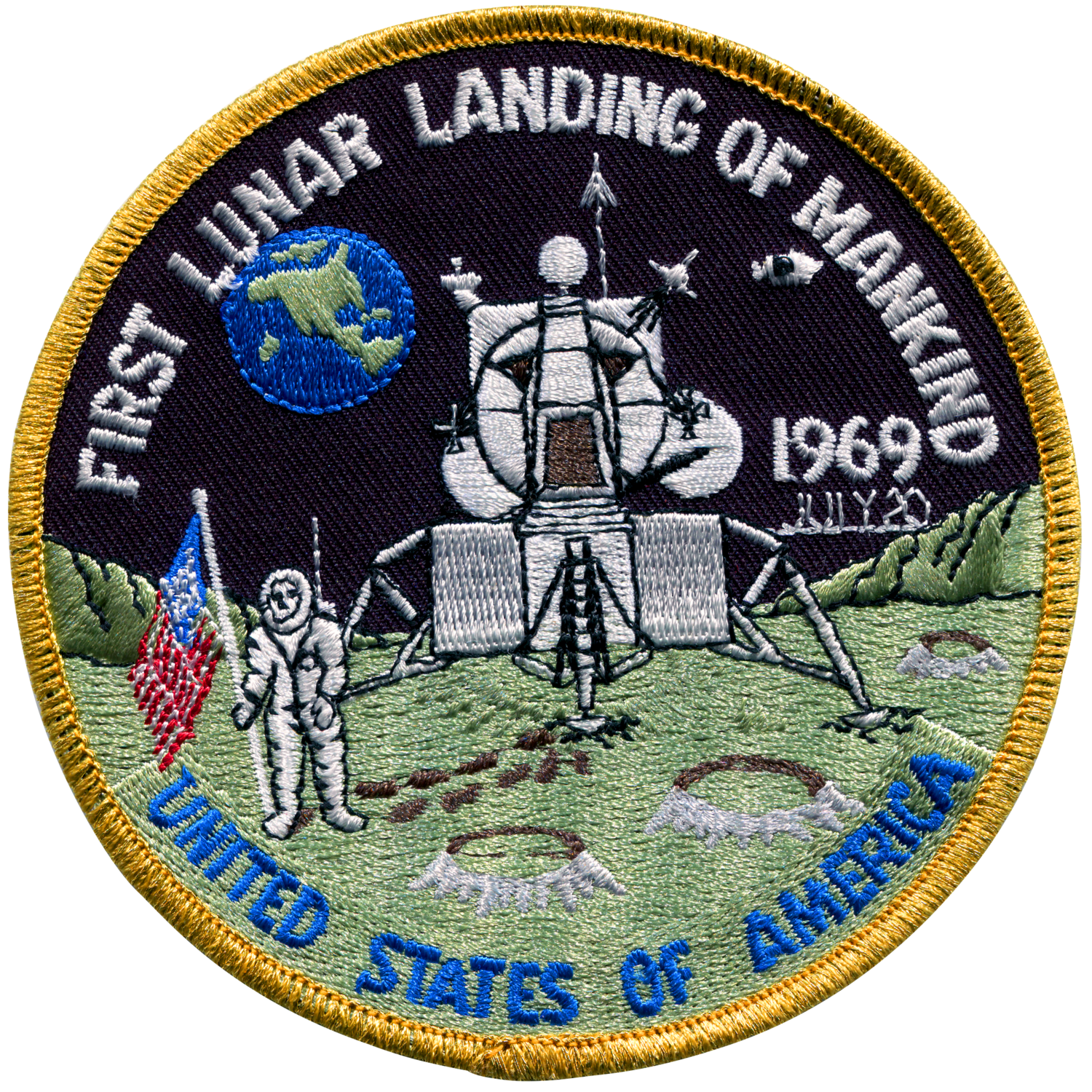 Apollo "First Lunar" Landing 50th Anniversary Patch