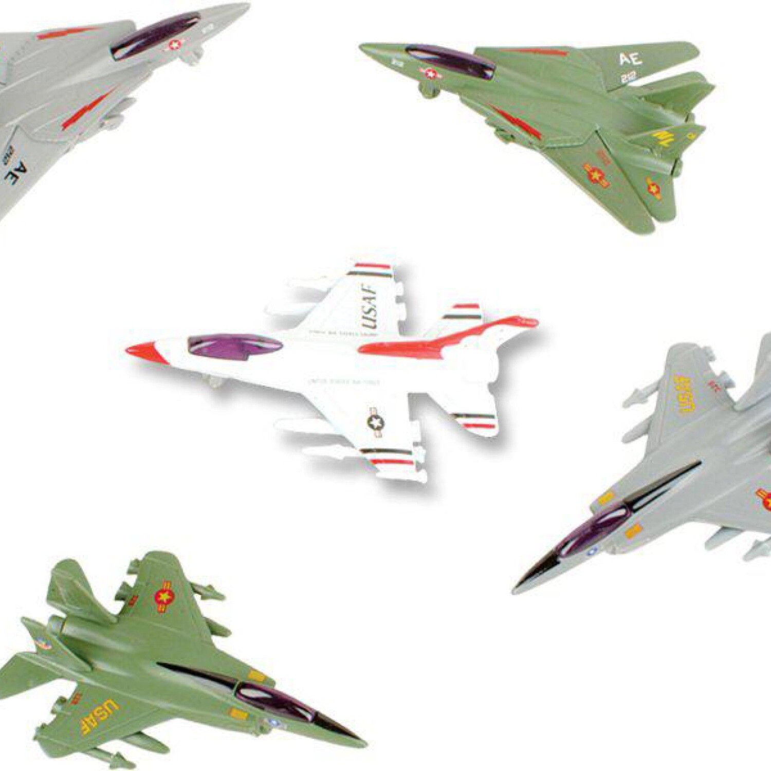 Fighter Jet 4" Die-Cast Pullback