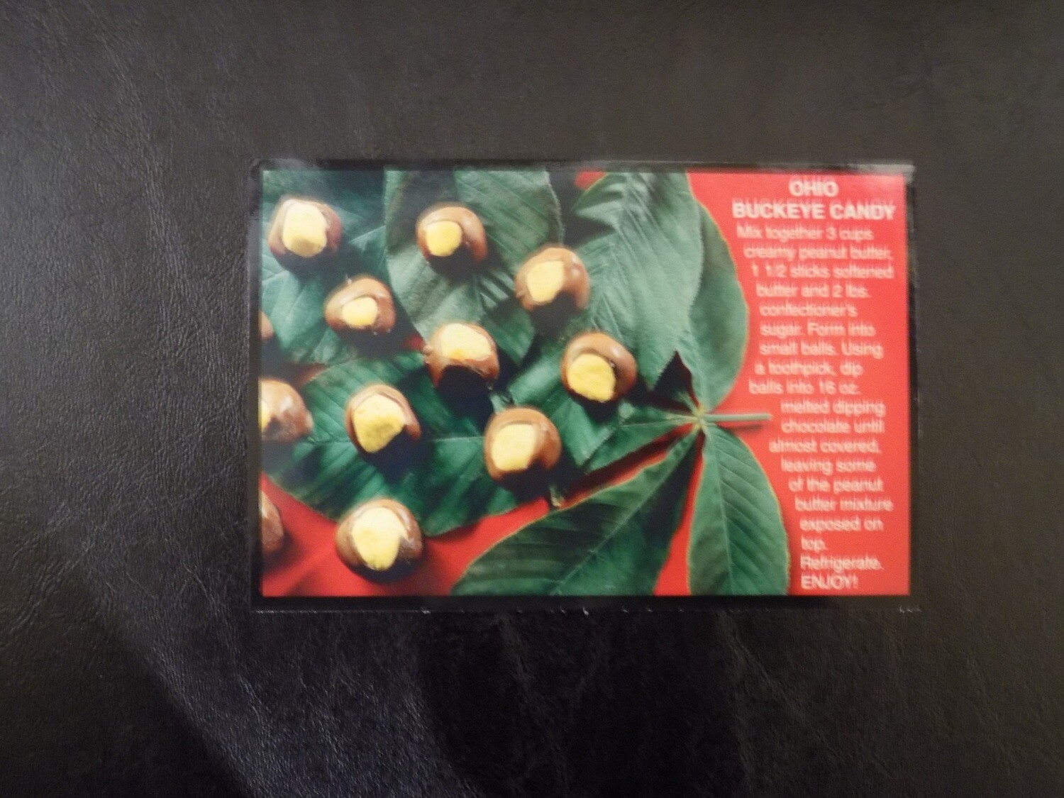 Ohio Buckeye Candy Postcard