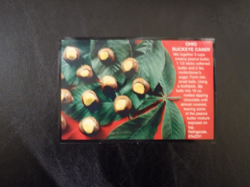 Ohio Buckeye Candy Postcard