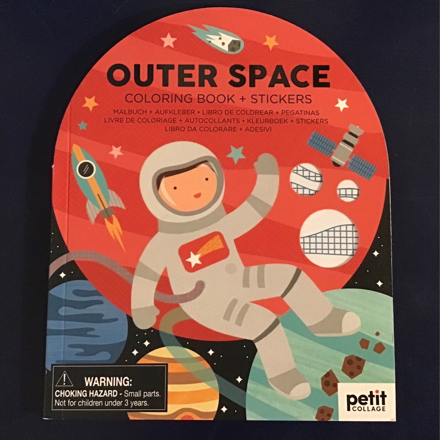 Coloring Book with Stickers Outer Space