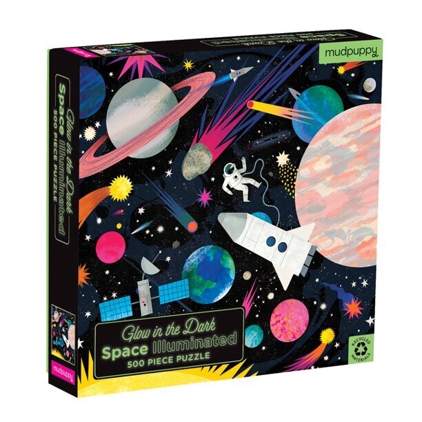 Glow Family Space Illuminated 500 Piece Puzzle