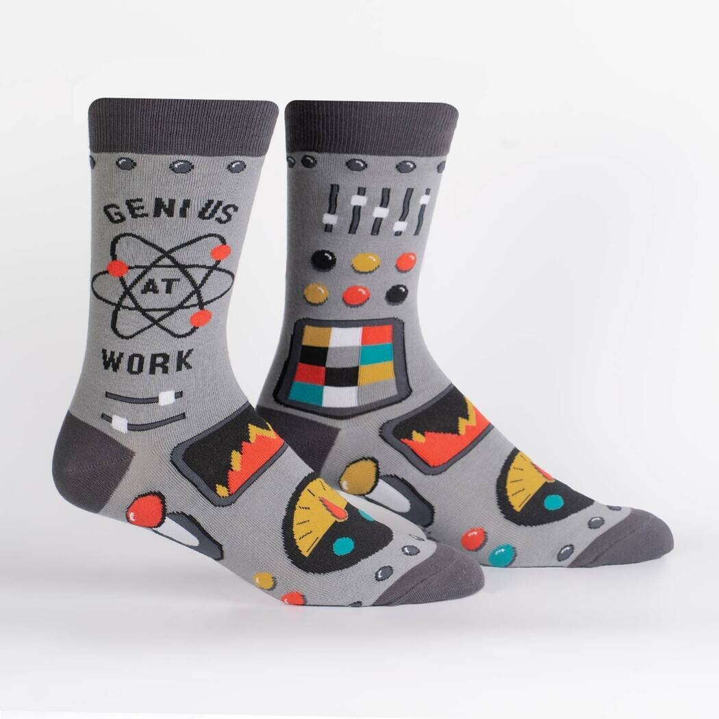 Genius At Work Crew Socks - Men's