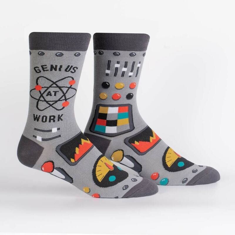 Genius At Work Crew Socks - Men's
