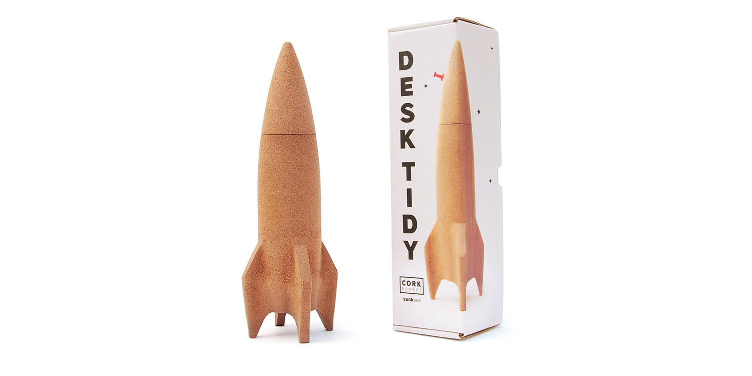 Cork Rocket Desk Tidy