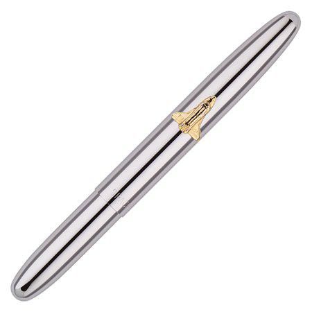 Fisher Chrome Bullet Pen with Shuttle Emblem