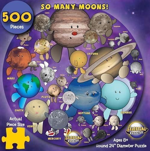Celestial Buddies So Many Moons! Jigsaw Astronomy Space Puzzle For Ages 8