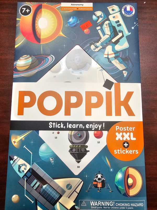 Poppik Discovery Astronomy-Educational Poster Kit for Kids Children's Sticker Book