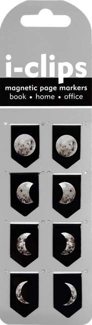 Moon Phases I-Clips Magnetic Page Markers