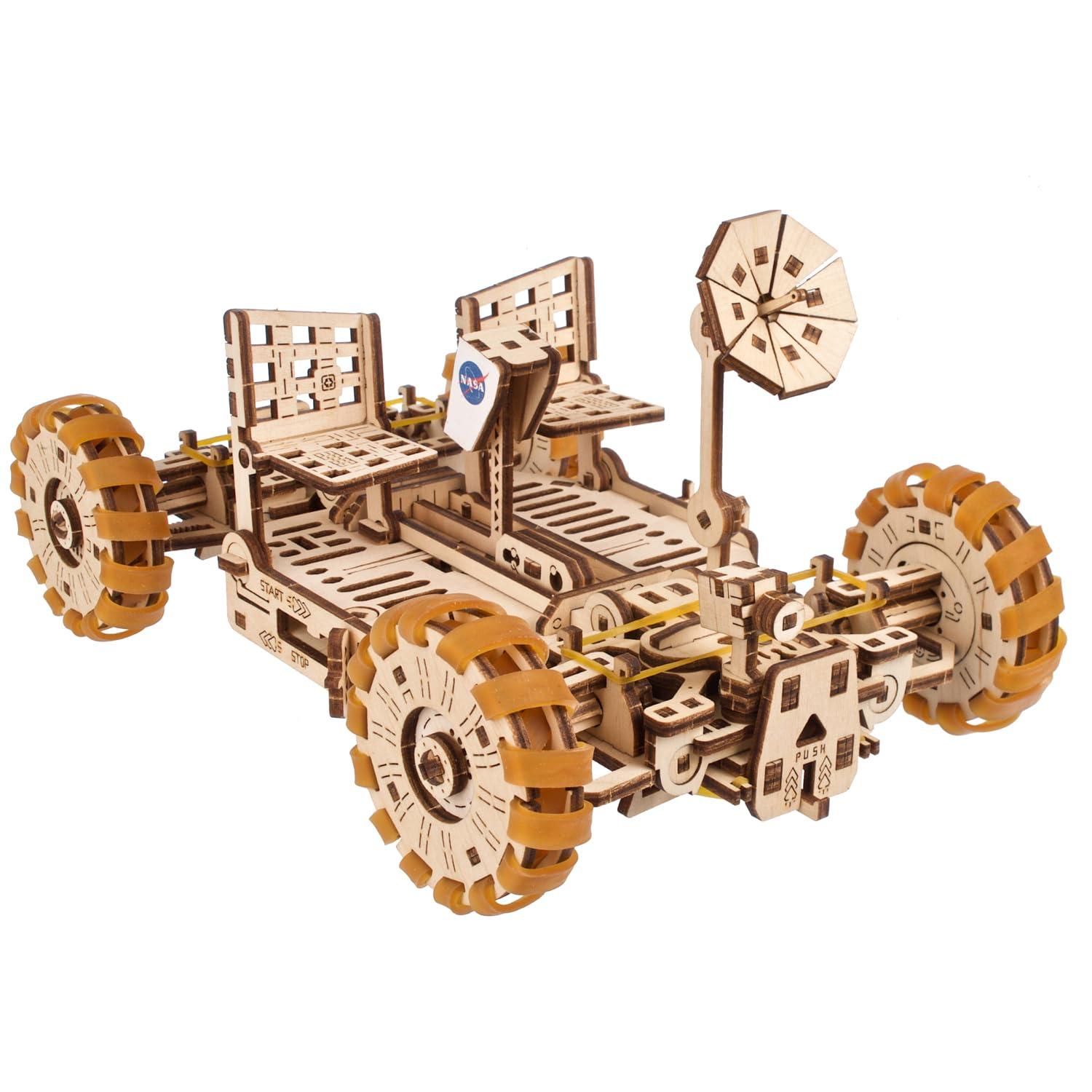 NASA Lunar Rover Model Kit - 3D Wooden Mechanical Puzzles