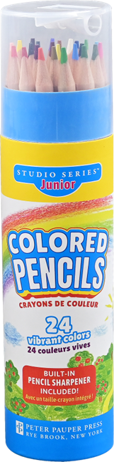 Studio Series Junior Colored Pencil Tube Set (24-Colors)