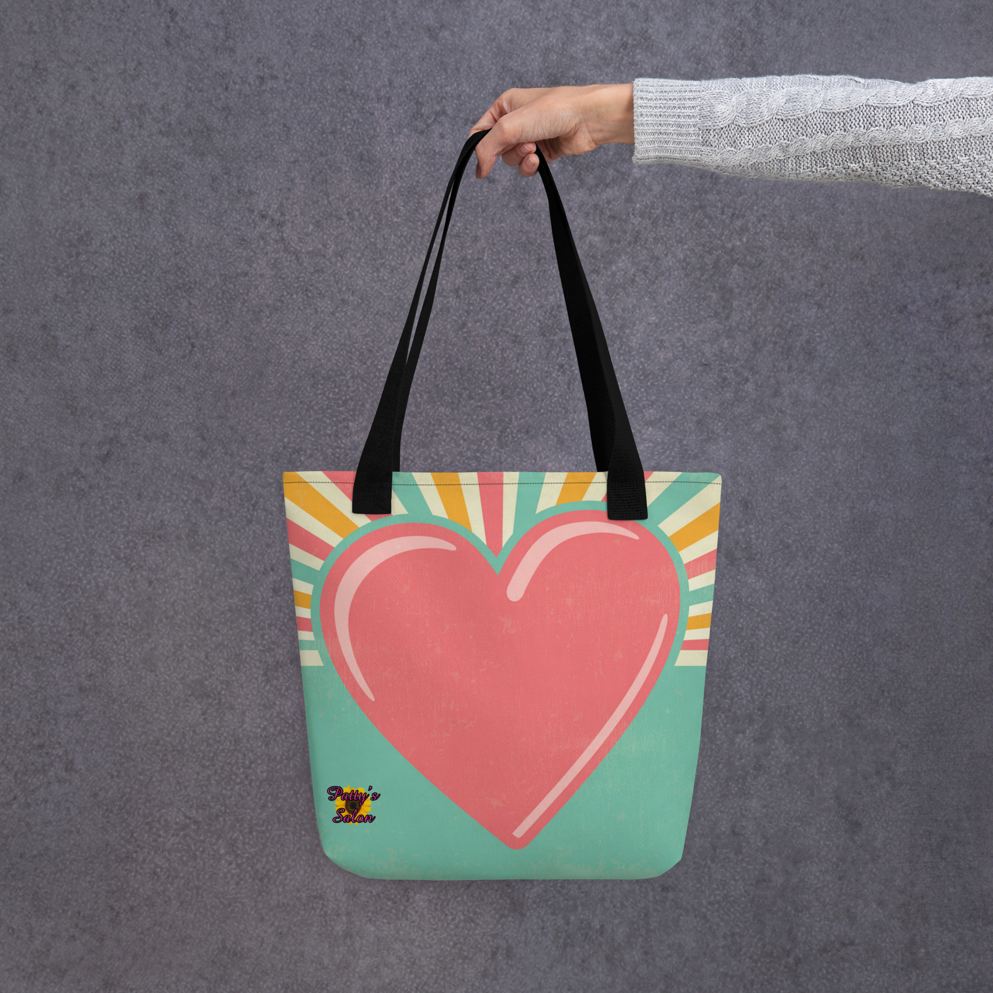 Valentines Heart Tote bag - Patty's Salon