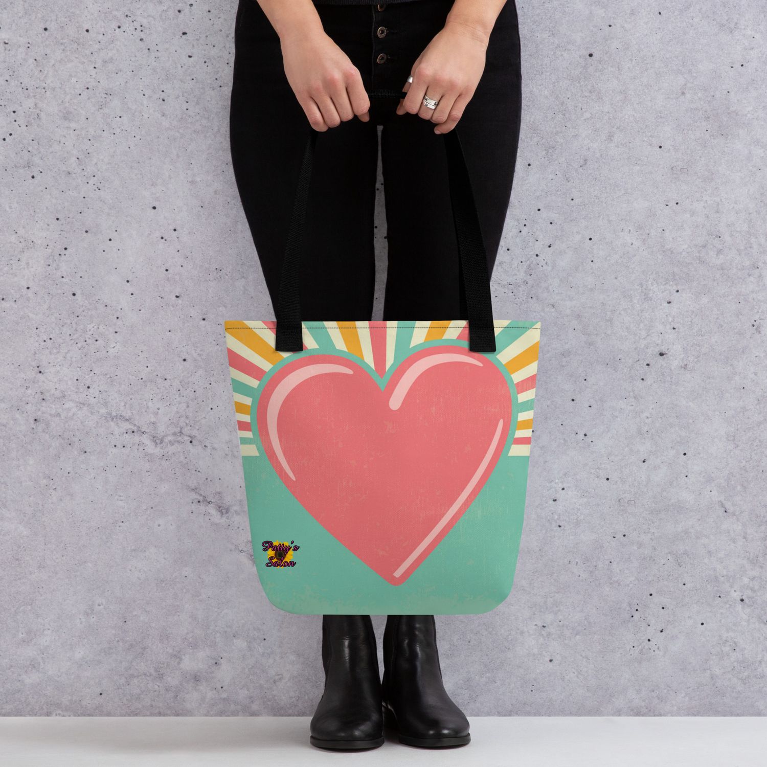 Valentines Heart Tote bag - Patty's Salon