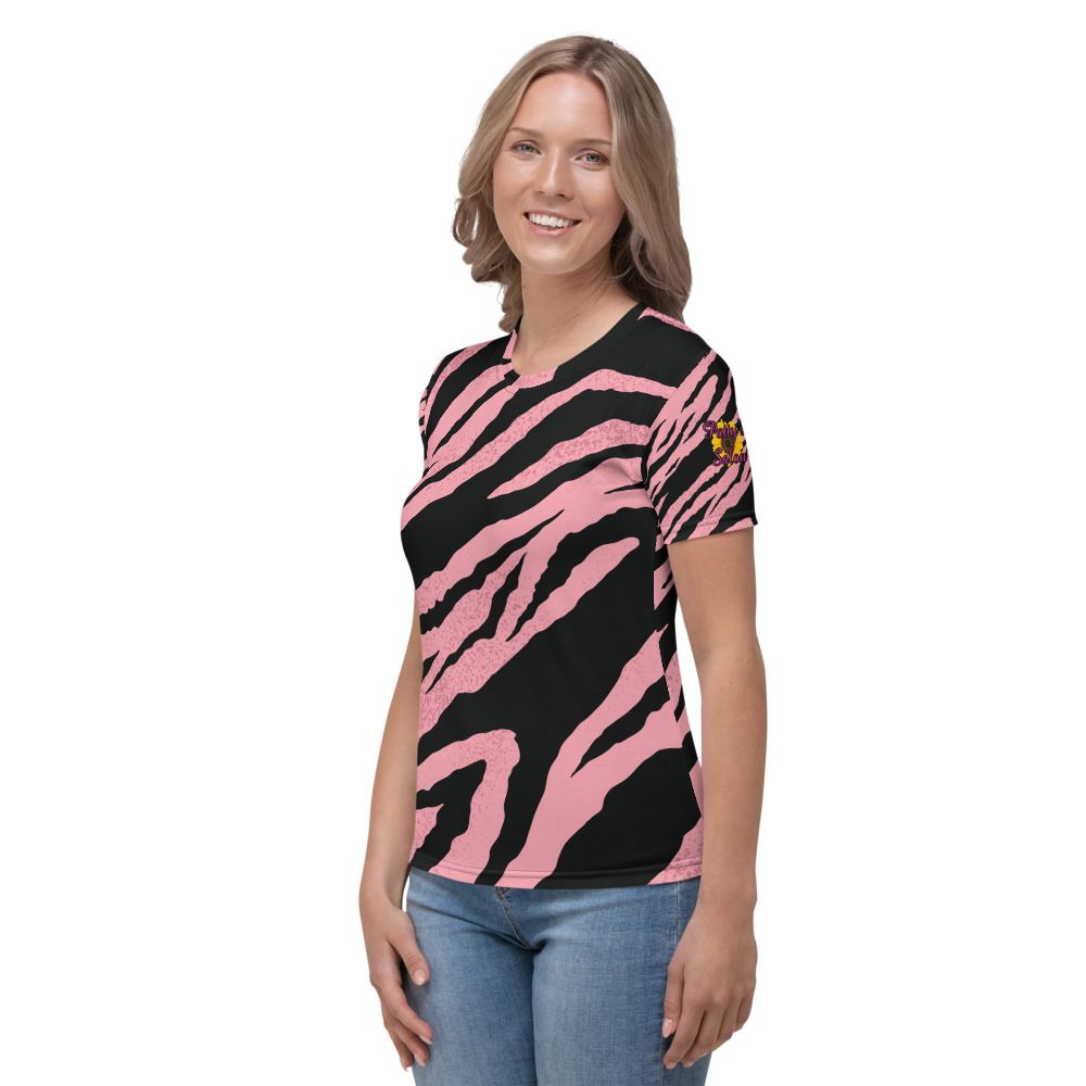 Pink Tiger Stripe - Women's T-shirt -Patty's Salon
