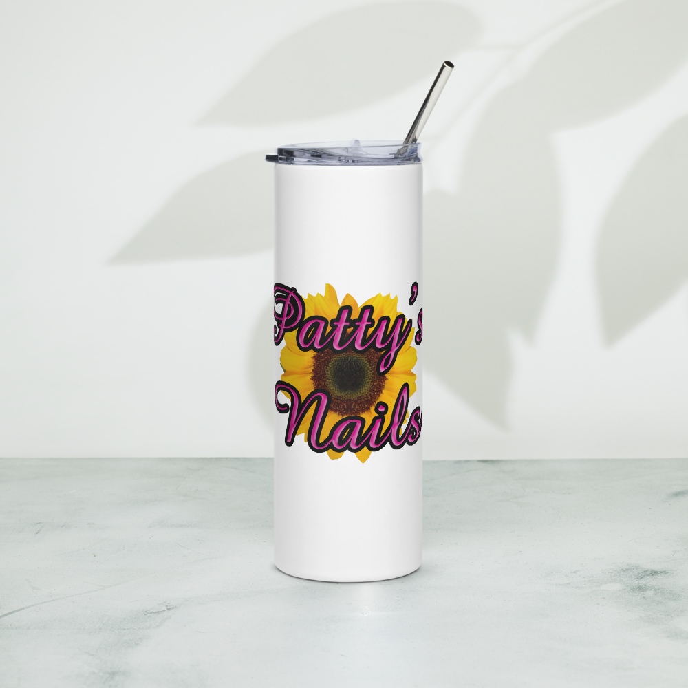(Classic Logo) Patty's Nails Stainless steel tumbler