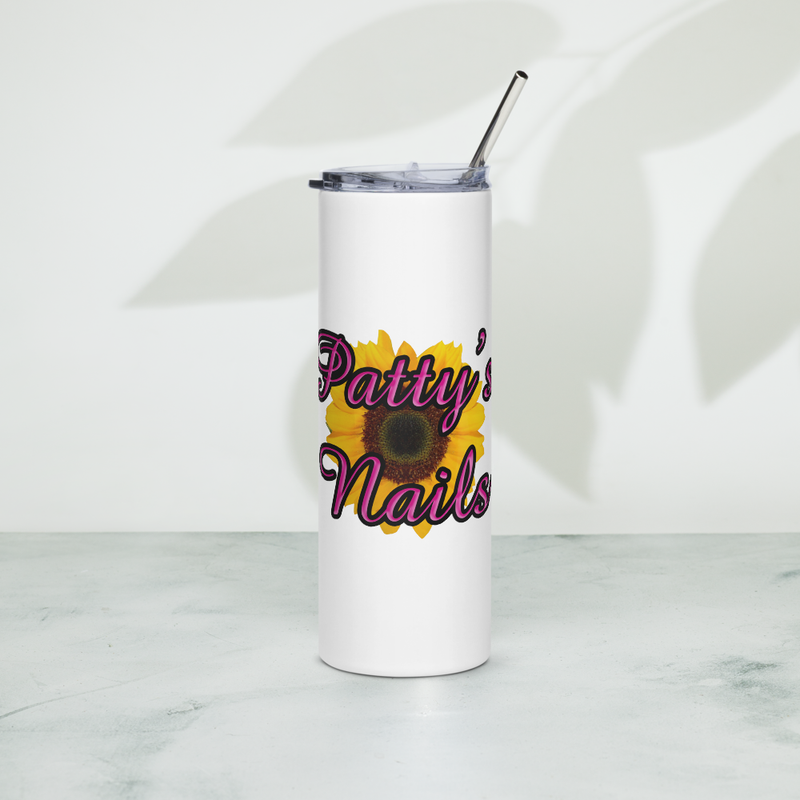 (Classic Logo) Patty's Nails Stainless steel tumbler