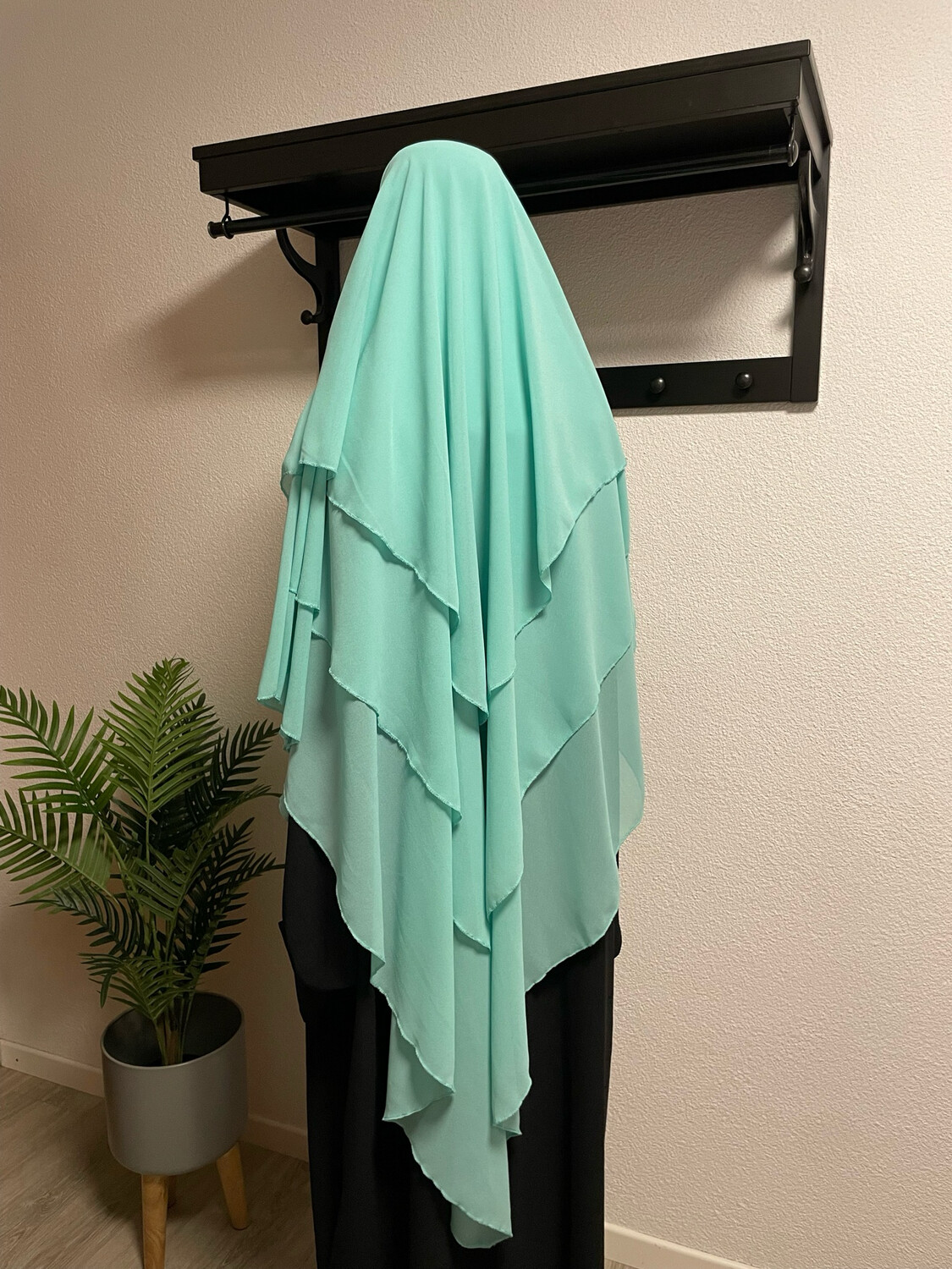 Dreilagiger Khimar wassergrün