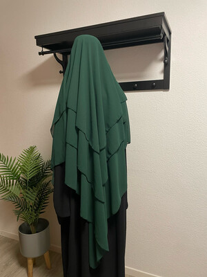 Dreilagiger Khimar  grün